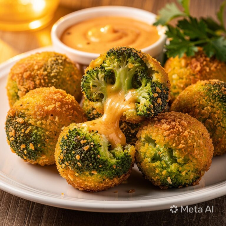 Baked Broccoli Cheese Balls – Crispy & Cheesy Snack