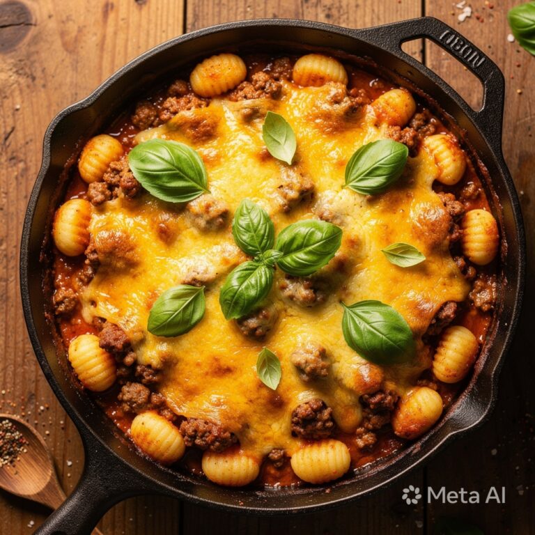 Cheesy Bolognese Gnocchi Bake – Cozy Comfort Food