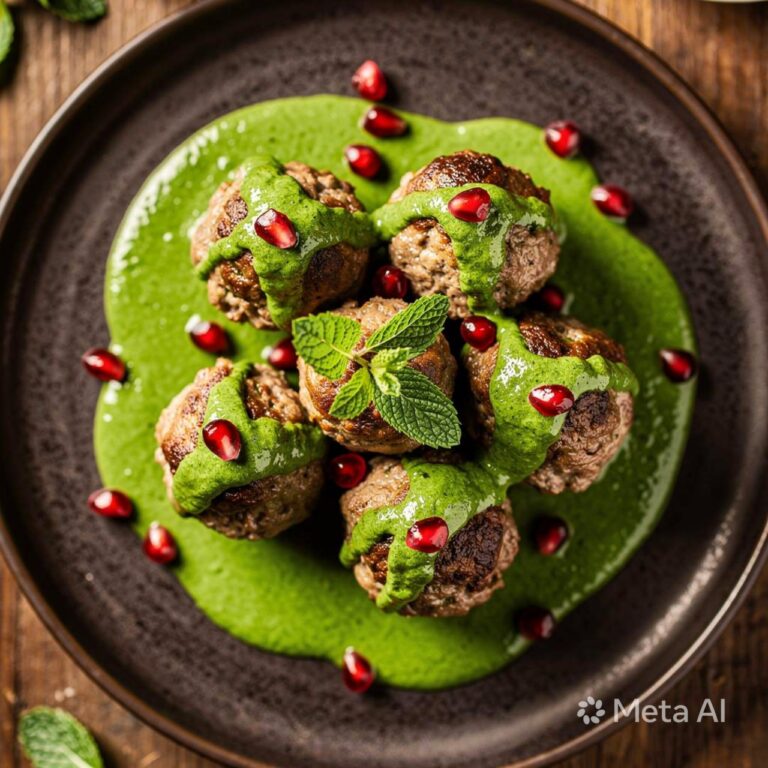 Lamb Meatballs with Mint Gravy – Rich & Flavorful