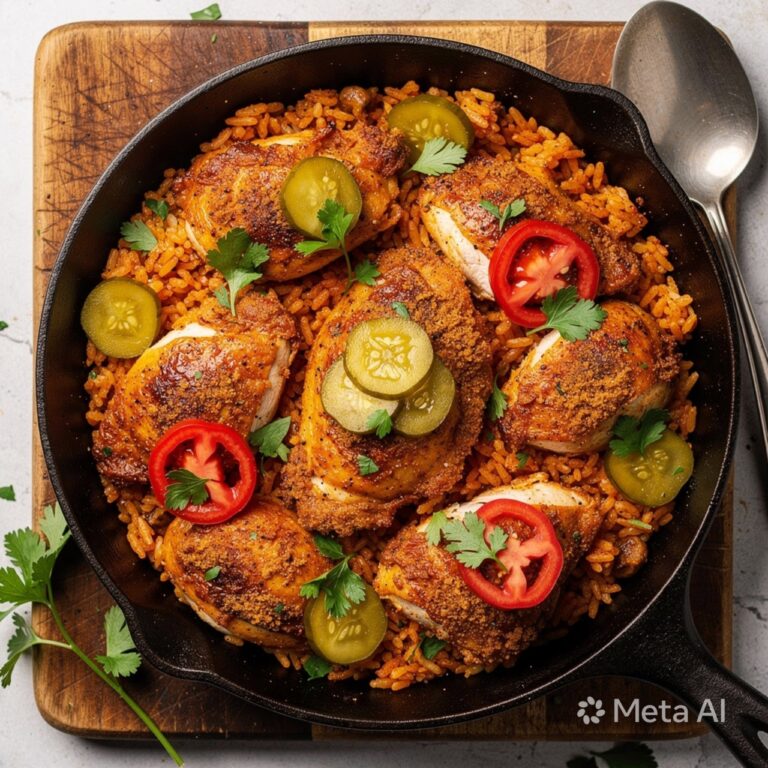 One Pan Nashville Chicken and Rice – Spicy Comfort Dinner