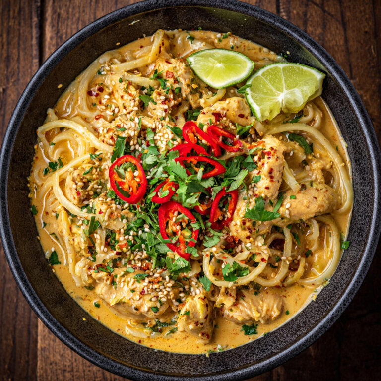 Coconut Curry Chicken Noodles – Creamy, Spicy & Flavor-Packed