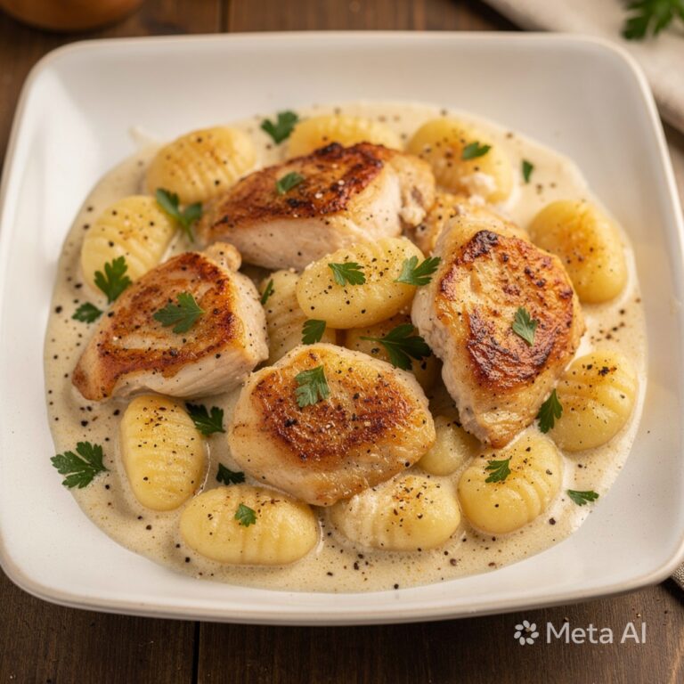 Chicken with Tender Gnocchi – Creamy Comfort Food