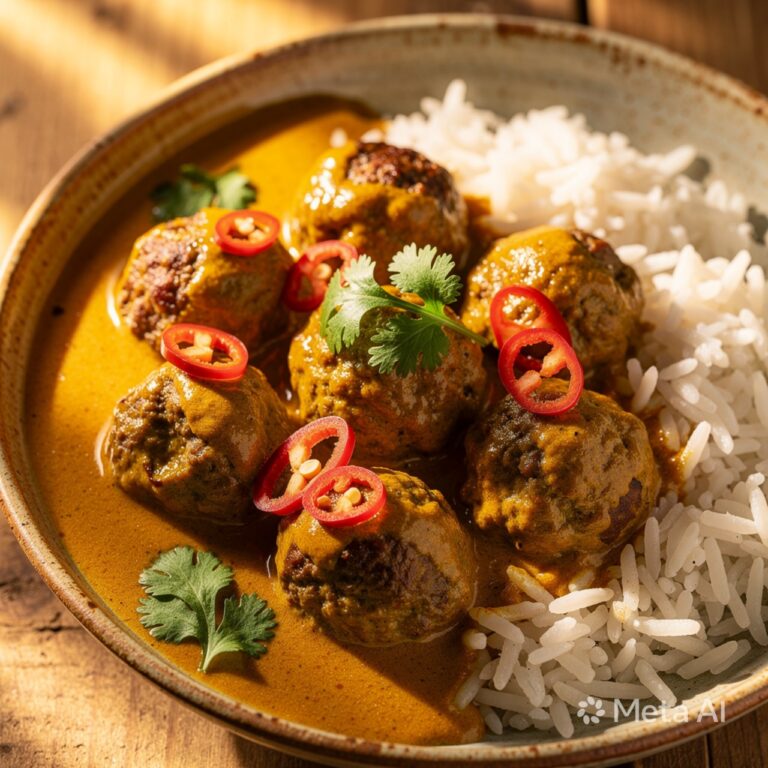 Coconut Curry Meatballs – Creamy & Flavorful Dinner