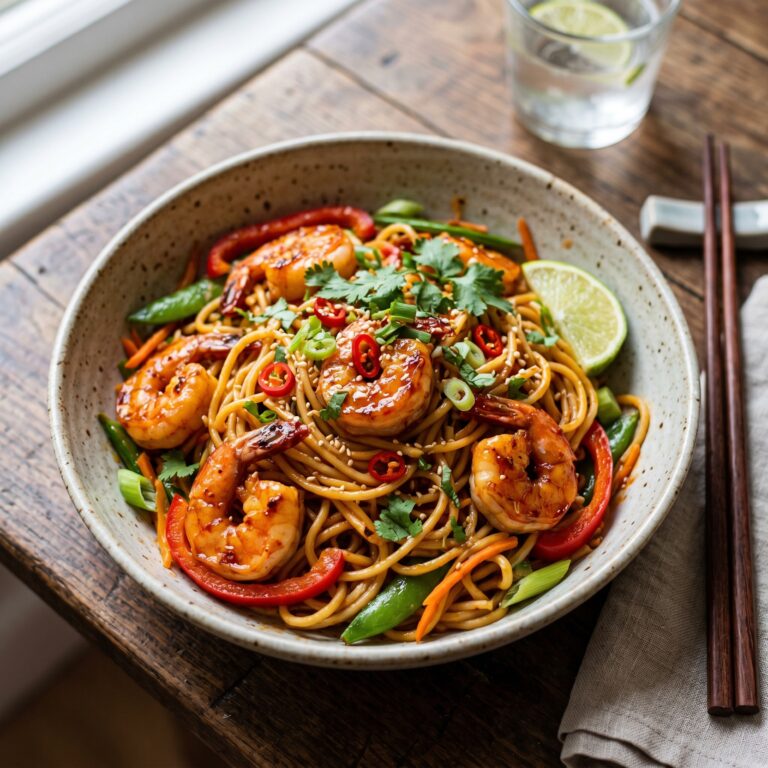 Sweet Chilli Prawn Noodles