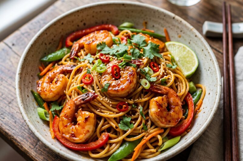 Sweet Chilli Prawn Noodles