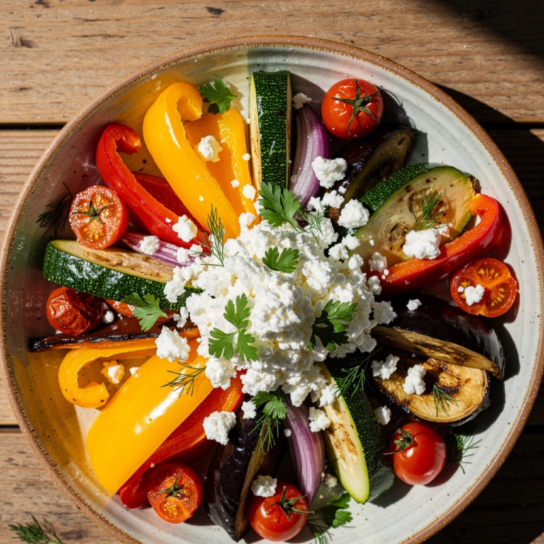 Roasted Vegetable and Feta Bowl