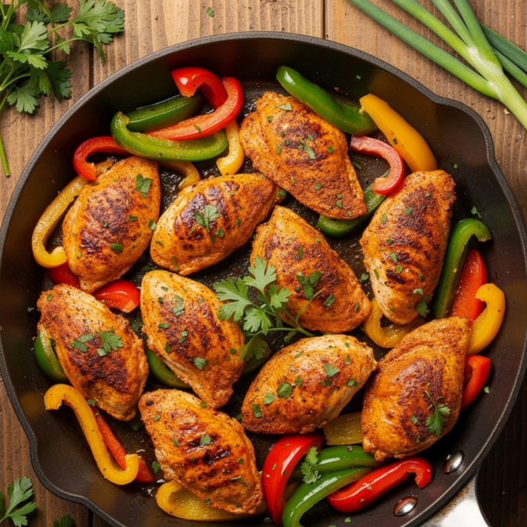 Cajun Chicken with Sweet Bell Peppers