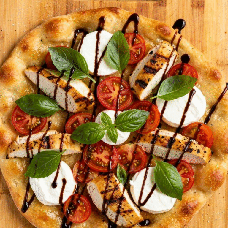 Chicken Caprese Flatbread