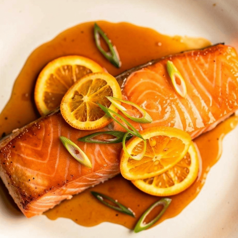 Pan Fried Orange Salmon Recipe