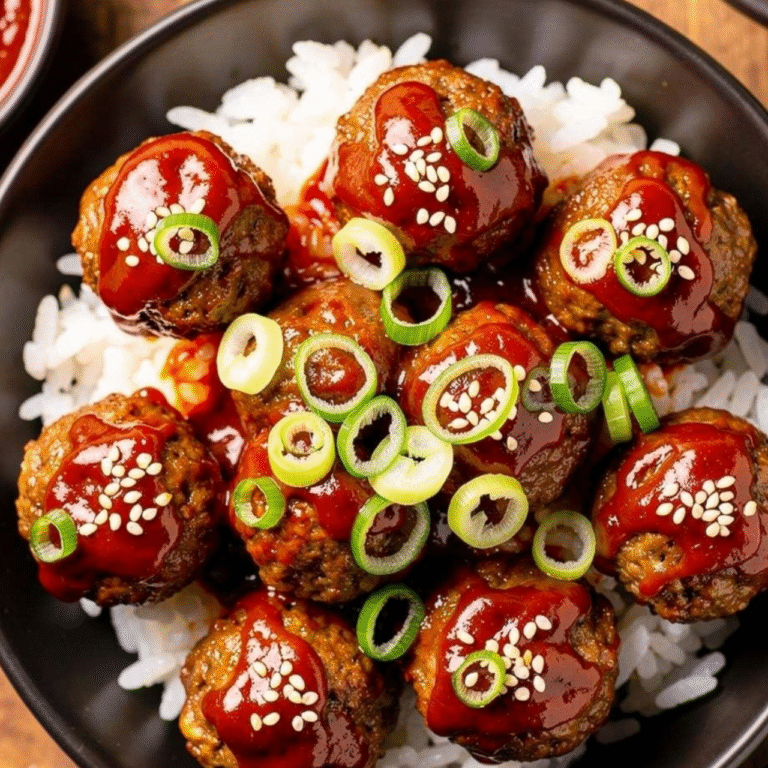 Savor Korean BBQ Meatballs