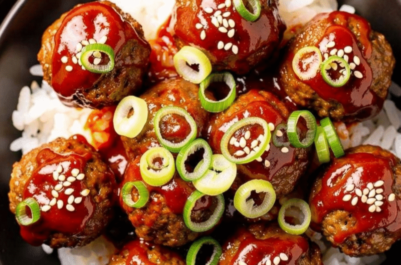 Savor Korean BBQ Meatballs