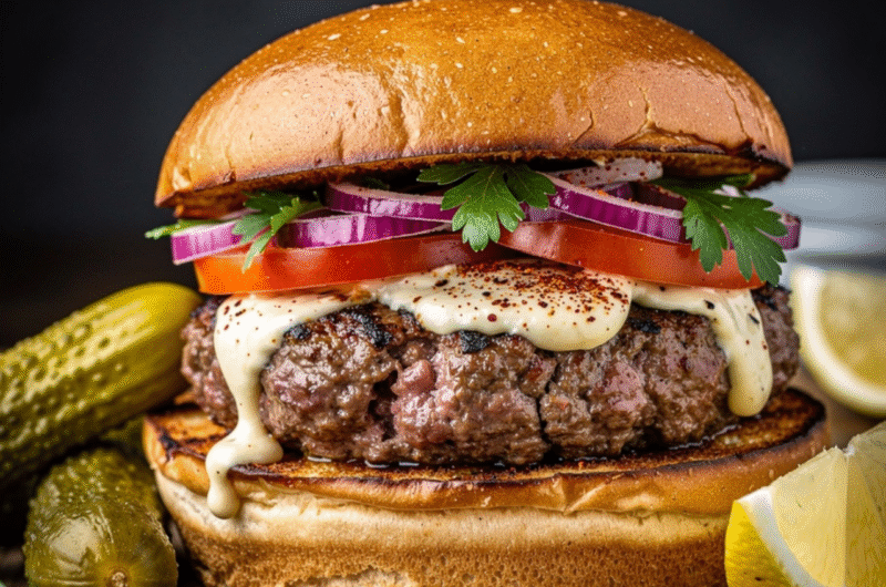 Lebanese Kafta Burger Recipe