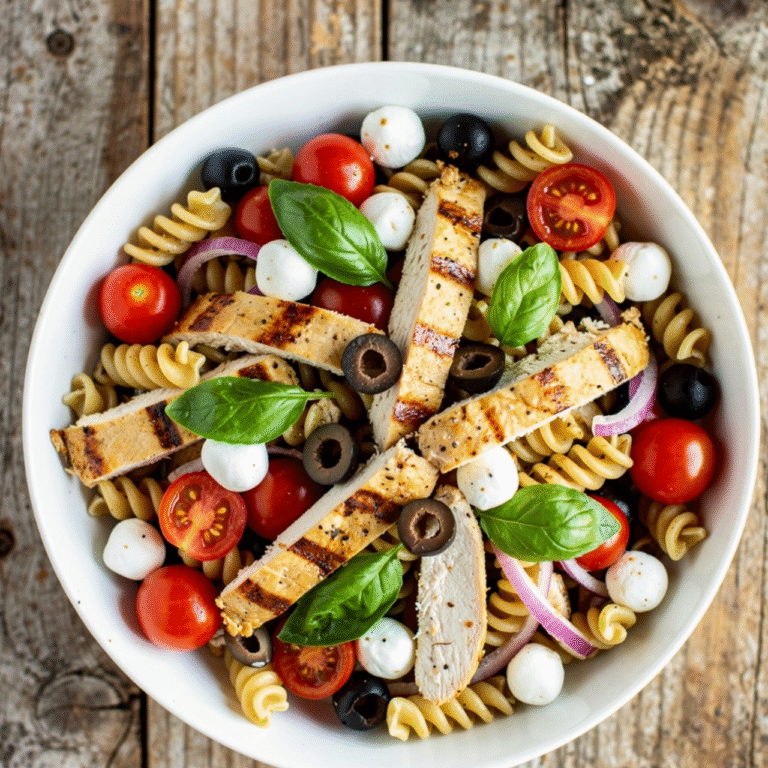 Italian Chicken Pasta Salad