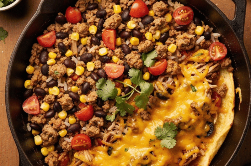 One Pan Turkey Burrito Rice