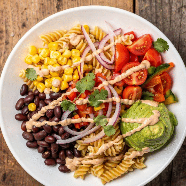 Cowboy Caviar Pasta Salad