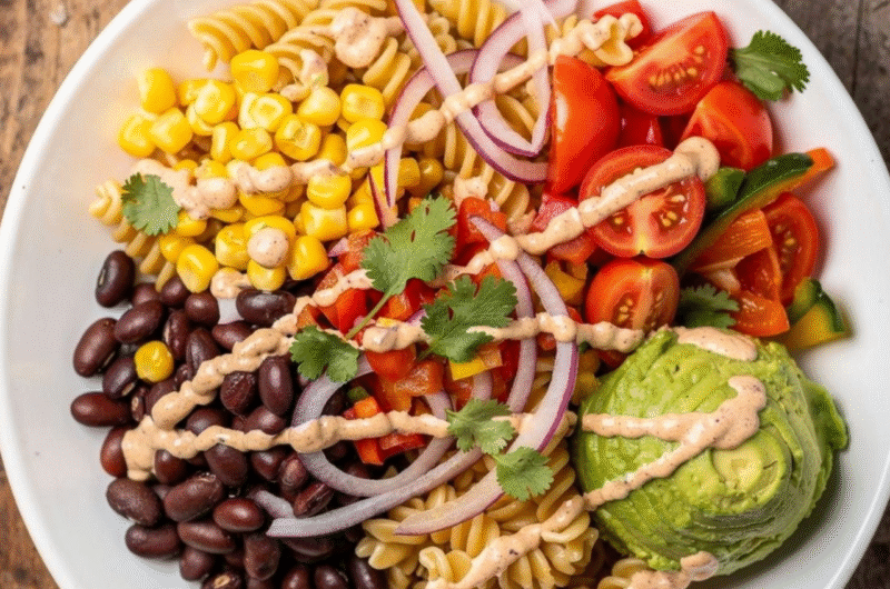Cowboy Caviar Pasta Salad