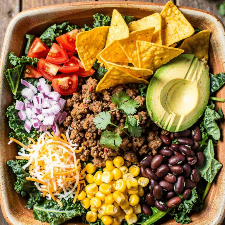 Mexican Taco Kale Salad