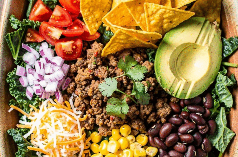 Mexican Taco Kale Salad