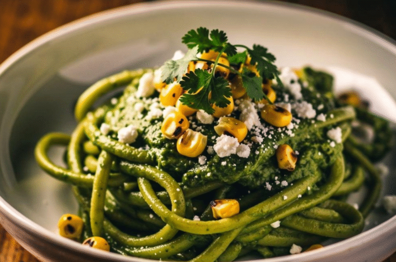 Creamy Roasted Poblano Pasta