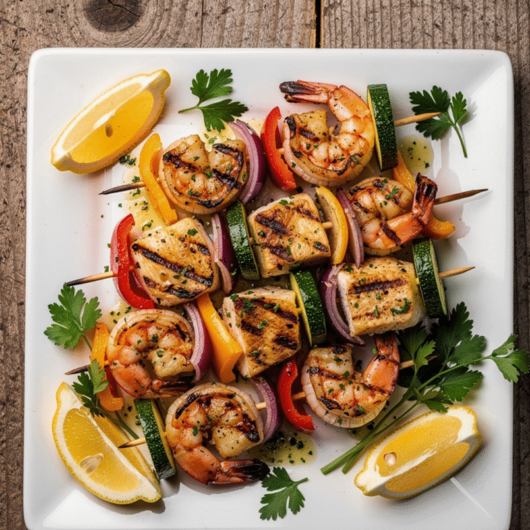 Grilled Seafood Skewers