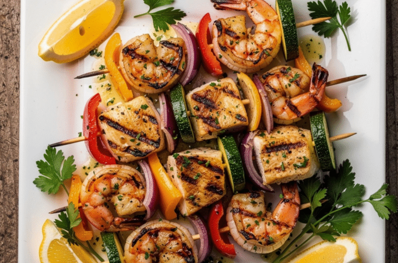 Grilled Seafood Skewers