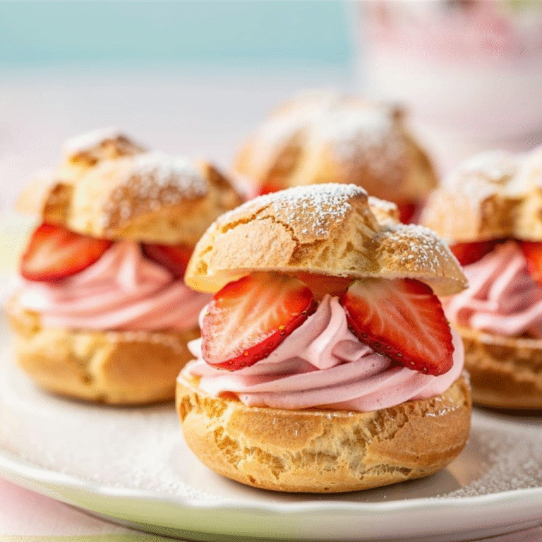 Strawberry Cream Puffs