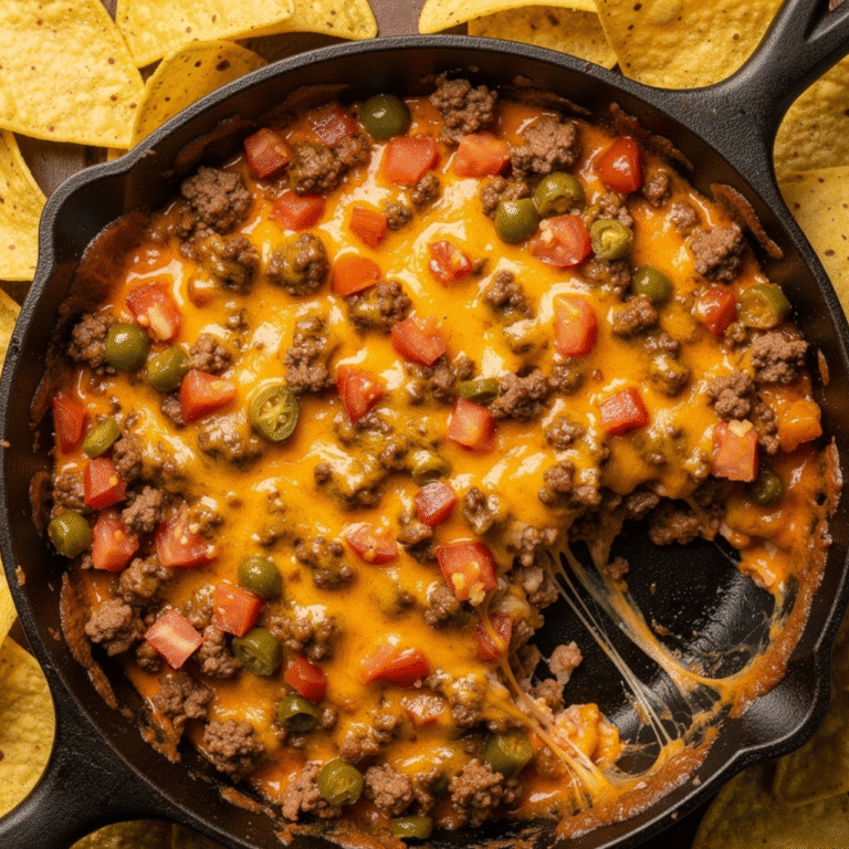 Cheesy Beef Rotel Dip