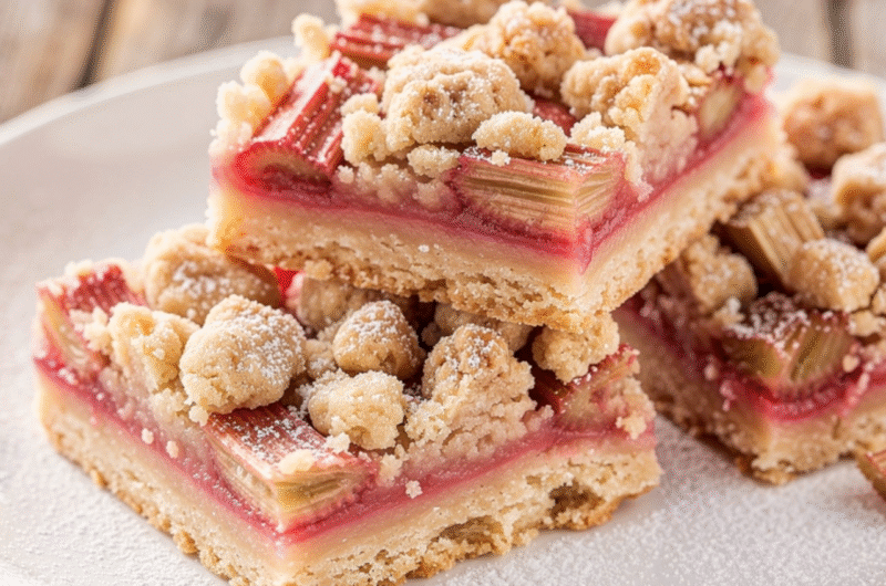 rhubarb bars
