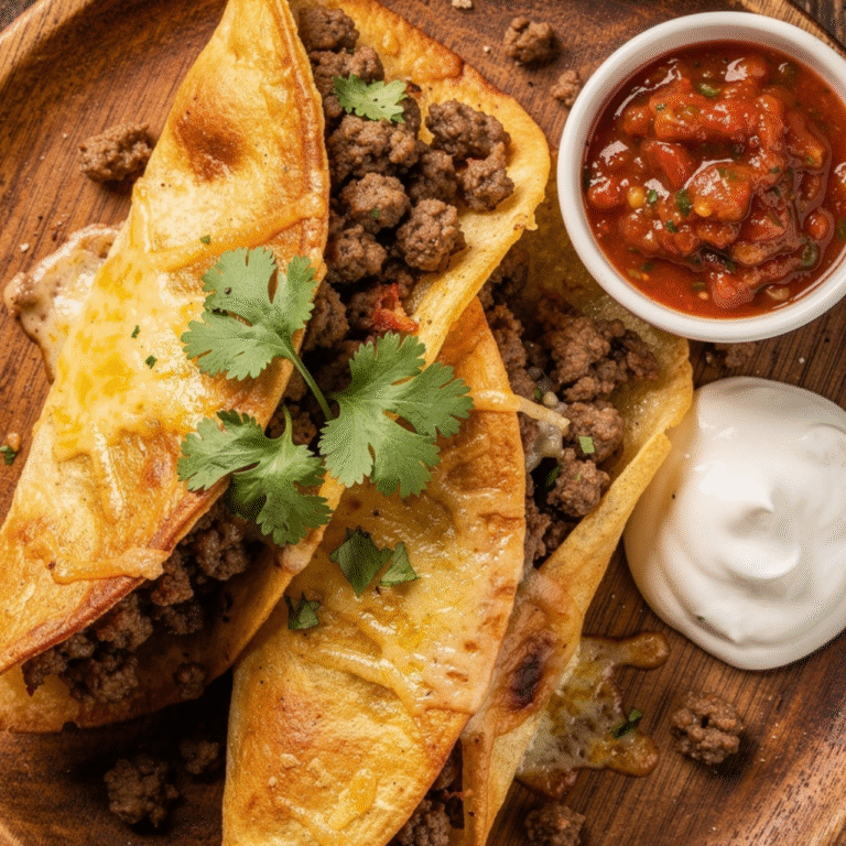 Baked Beef Chimichangas