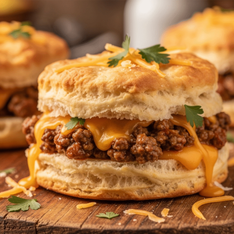 Cozy Sloppy Joe Biscuits
