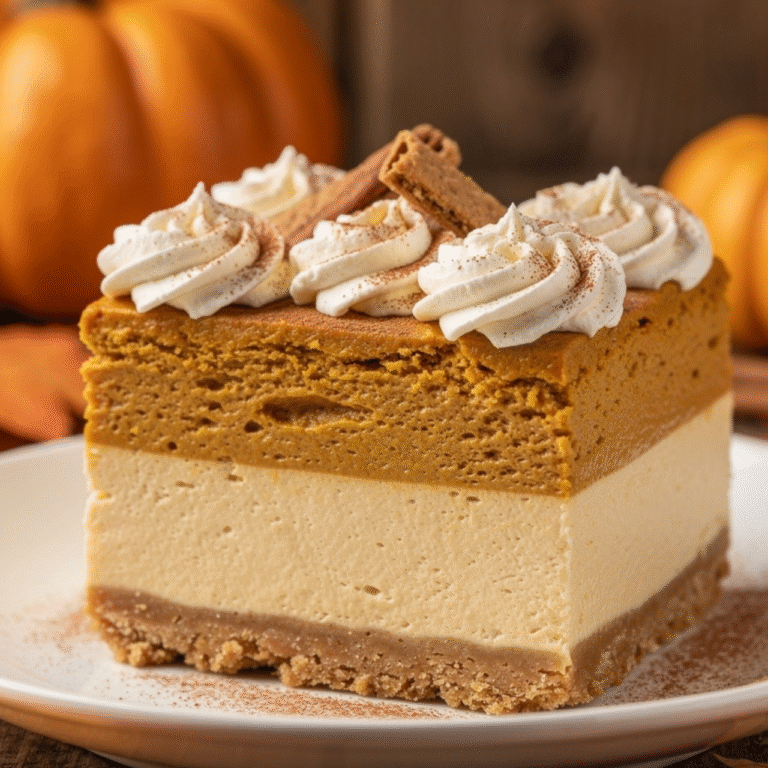 Double Layer Pumpkin Cheesecake