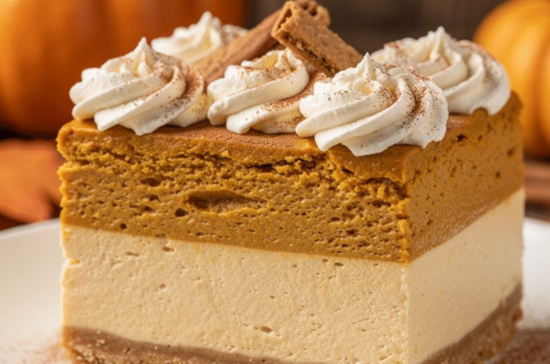 Double Layer Pumpkin Cheesecake