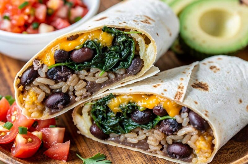 Black Bean and Spinach Burritos