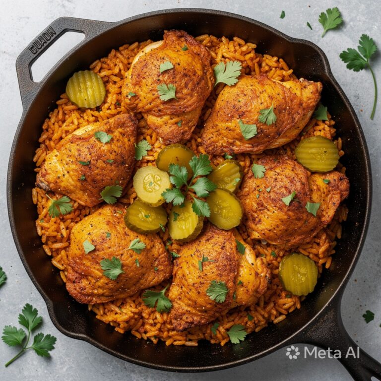 One Pan Nashville Chicken and Rice