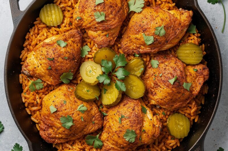 One Pan Nashville Chicken and Rice