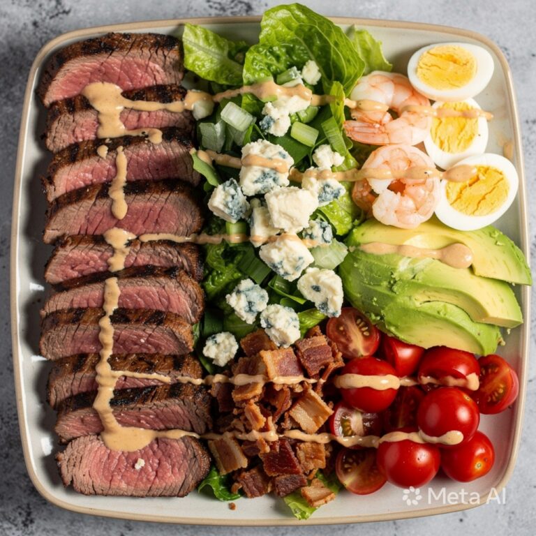 Easy Shrimp And Steak Cobb Salad