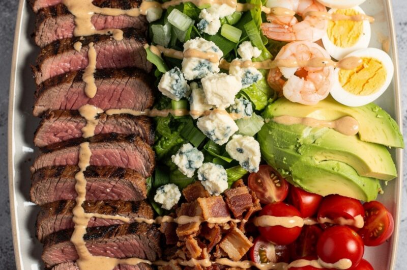 Easy Shrimp And Steak Cobb Salad